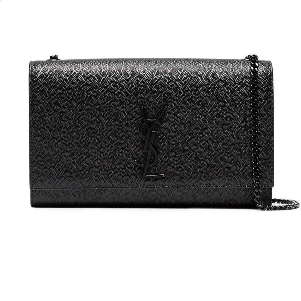 Saint Laurent Black Medium Kate leather bag